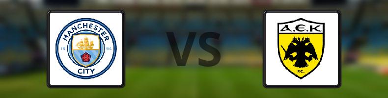 Manchester City - AEK Aten odds, speltips, resultat i Champions League