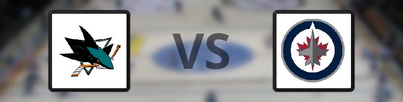 San José Sharks - Winnipeg Jets odds, speltips, resultat i NHL