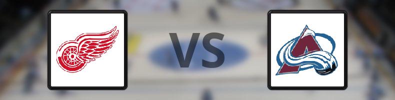 Detroit Red Wings - Colorado Avalanche odds, speltips, resultat i NHL