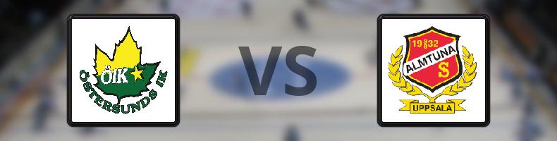 Östersunds IK - Almtuna odds, speltips, resultat i HockeyAllsvenskan