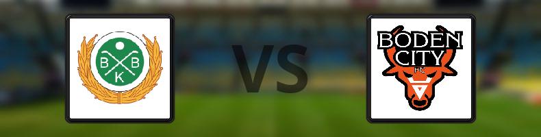 Bodens BK FF - Boden City FC odds, speltips, resultat i Division 2