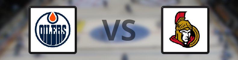 Edmonton Oilers - Ottawa Senators odds, speltips, resultat i NHL