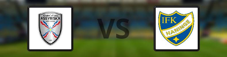 Assyriska - IFK Haninge odds, speltips, resultat i Division 1