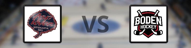 Asplöven HC - Bodens HF odds, speltips, resultat i HockeyEttan
