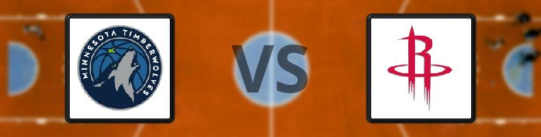 Minnesota Timberwolves - Houston Rockets odds, speltips, resultat i NBA