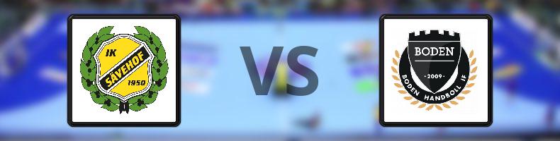 IK Sävehof - Boden Handboll IF odds, speltips, resultat i Handbollsligan damer