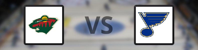 Minnesota Wild - St Louis Blues odds, speltips, resultat i NHL