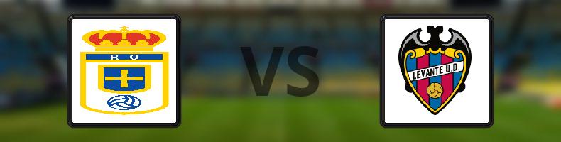 Real Oviedo - Levante odds, speltips, resultat i La Liga