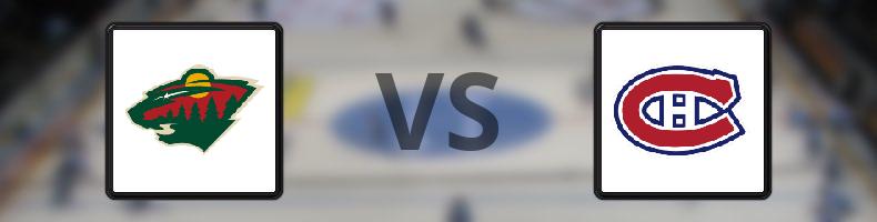 Minnesota Wild - Montreal Canadiens odds, speltips, resultat i NHL
