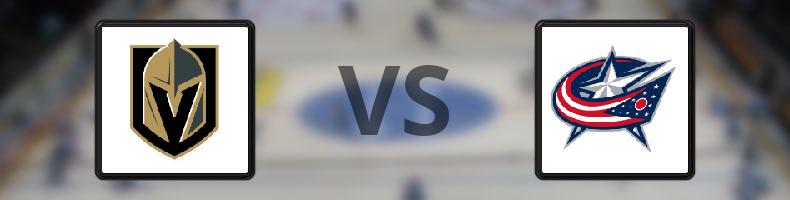 Vegas Golden Knights - Columbus Blue Jackets odds, speltips, resultat i NHL