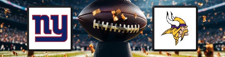 New York Giants - Minnesota Vikings odds, speltips, resultat i NFL