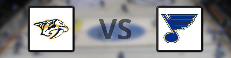 Nashville Predators - St Louis Blues odds, speltips, resultat i NHL