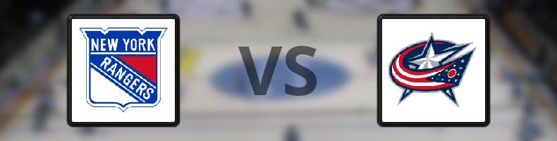 New York Rangers - Columbus Blue Jackets odds, speltips, resultat i NHL