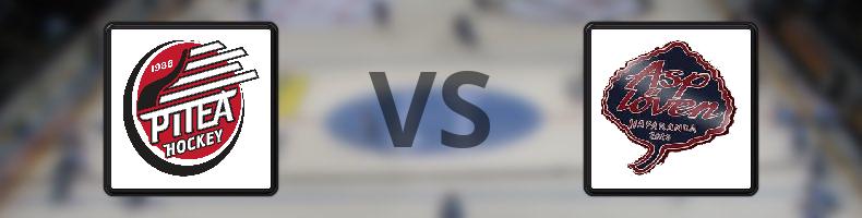 Piteå HC - Asplöven HC odds, speltips, resultat i HockeyEttan