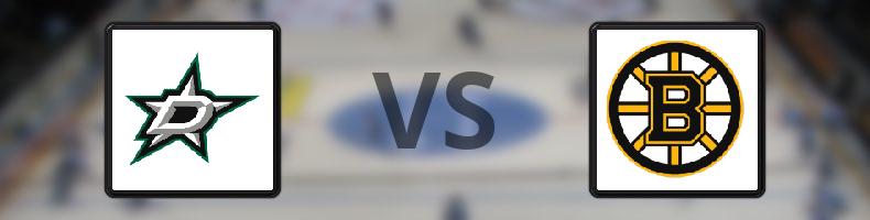 Dallas Stars - Boston Bruins odds, speltips, resultat i NHL
