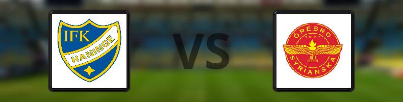 IFK Haninge - Örebro Syrianska BK odds, speltips, resultat i Division 1
