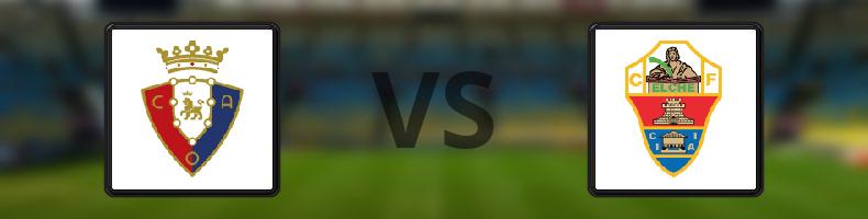 Osasuna - Elche odds, speltips, resultat i La Liga