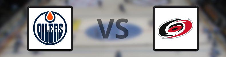 Edmonton Oilers - Carolina Hurricanes odds, speltips, resultat i NHL