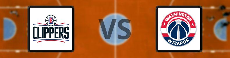 Los Angeles Clippers - Washington Wizards odds, speltips, resultat i NBA