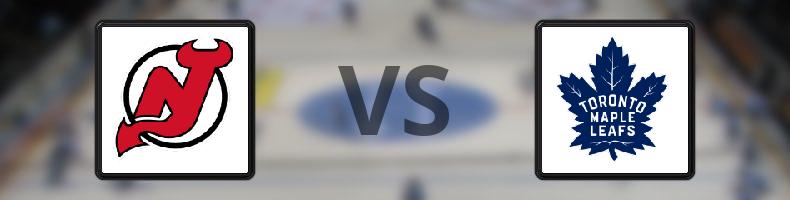 New Jersey Devils - Toronto Maple Leafs odds, speltips, resultat i NHL