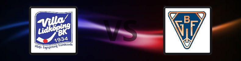 Villa Lidköping - Bollnäs GoIF odds, speltips, resultat i Elitserien