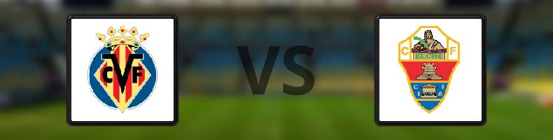 Villarreal - Elche odds, speltips, resultat i La Liga