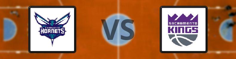 Charlotte Hornets - Sacramento Kings odds, speltips, resultat i NBA