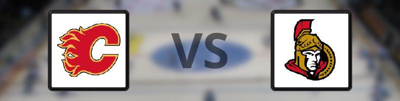Calgary Flames - Ottawa Senators odds, speltips, resultat i NHL