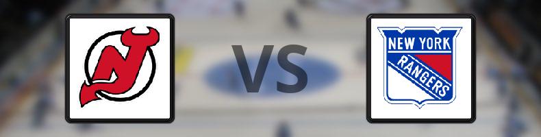 New Jersey Devils - New York Rangers odds, speltips, resultat i NHL
