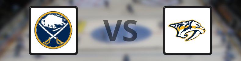 Buffalo Sabres - Nashville Predators odds, speltips, resultat i NHL