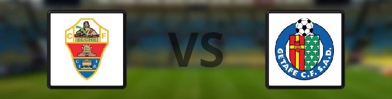 Elche - Getafe odds, speltips, resultat i La Liga