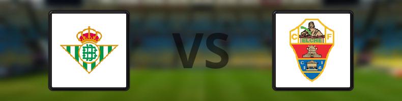 Real Betis - Elche odds, speltips, resultat i La Liga