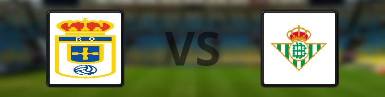 Real Oviedo - Real Betis odds, speltips, resultat i La Liga