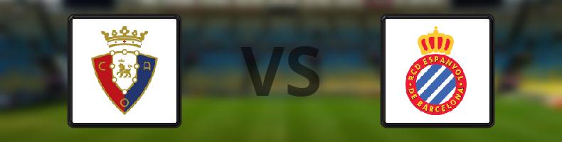 Osasuna - Espanyol odds, speltips, resultat i La Liga