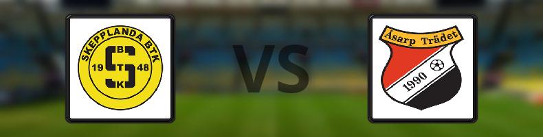Skepplanda BTK - Åsarp Trädet FK odds, speltips, resultat i Division 3