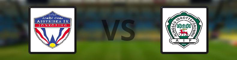 Assyriska IK - Alingsås IF odds, speltips, resultat i Division 3