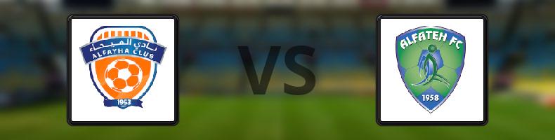 Al Fayha - Al Fateh odds, speltips, resultat i Saudi Pro League