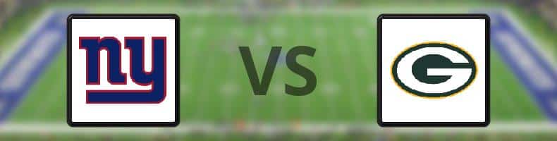 New York Giants - Green Bay Packers odds, speltips, resultat i NFL