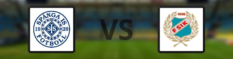 Spånga IS FK - Fagersta Södra IK odds, speltips, resultat i Division 3