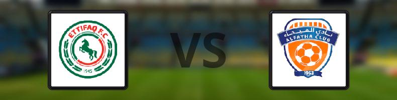 Al Ettifaq - Al Fayha odds, speltips, resultat i Saudi Pro League