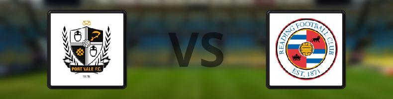 Port Vale - Reading odds, speltips, resultat i League One