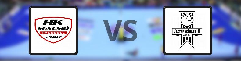 Malmö - VästeråsIrsta HF odds, speltips, resultat i Handbollsligan herrar