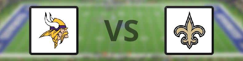 Minnesota Vikings - New Orleans Saints odds, speltips, resultat i NFL