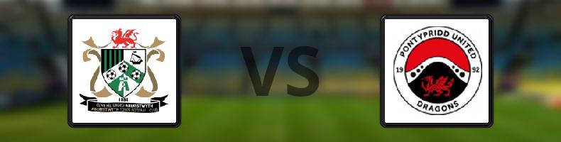 Aberystwyth Town - Pontypridd United odds, speltips, resultat i Cymru Premier