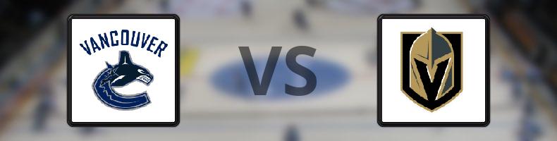 Vancouver Canucks - Vegas Golden Knights odds, speltips, resultat i NHL