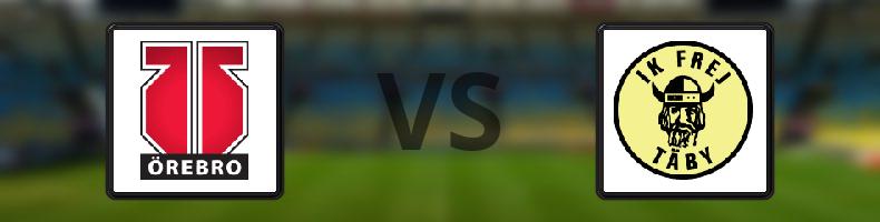 Örebro - IK Frej odds, speltips, resultat i Superettan