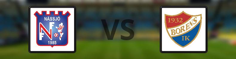 Nässjö FF - Borens IK odds, speltips, resultat i Division 3