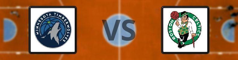 Minnesota Timberwolves - Boston Celtics odds, speltips, resultat i NBA