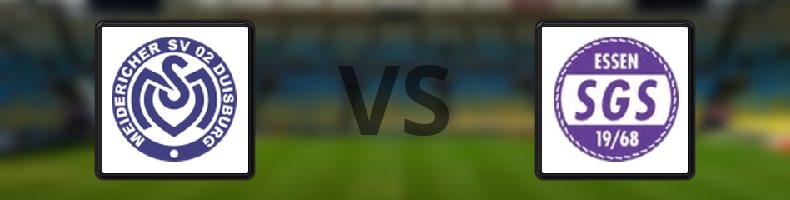 MSV Duisburg - SGS Essen odds, speltips, resultat i Bundesliga damer