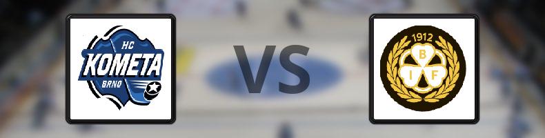 Kometa Brno - Brynäs odds, speltips, resultat i CHL